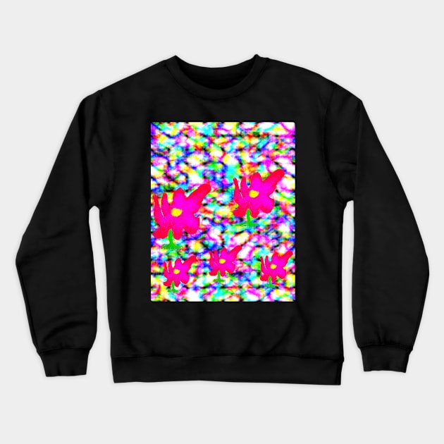 Flowers of the future Crewneck Sweatshirt by Joelartdesigns